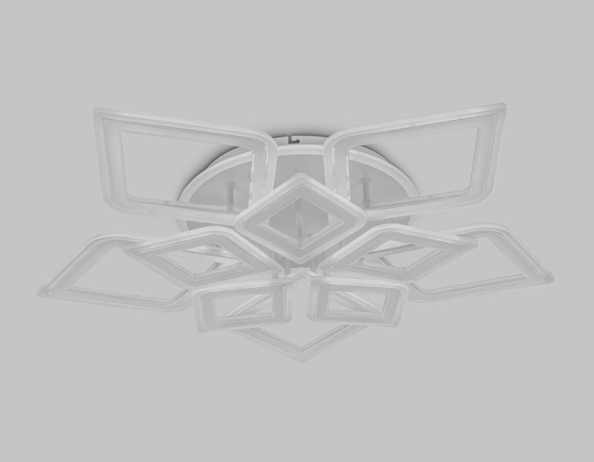 FA8914/5+5 WH/CH белый/хром 193W 3000K-6400K 770*740*120 (ПДУ РАДИО 2.4G) — изображение 7