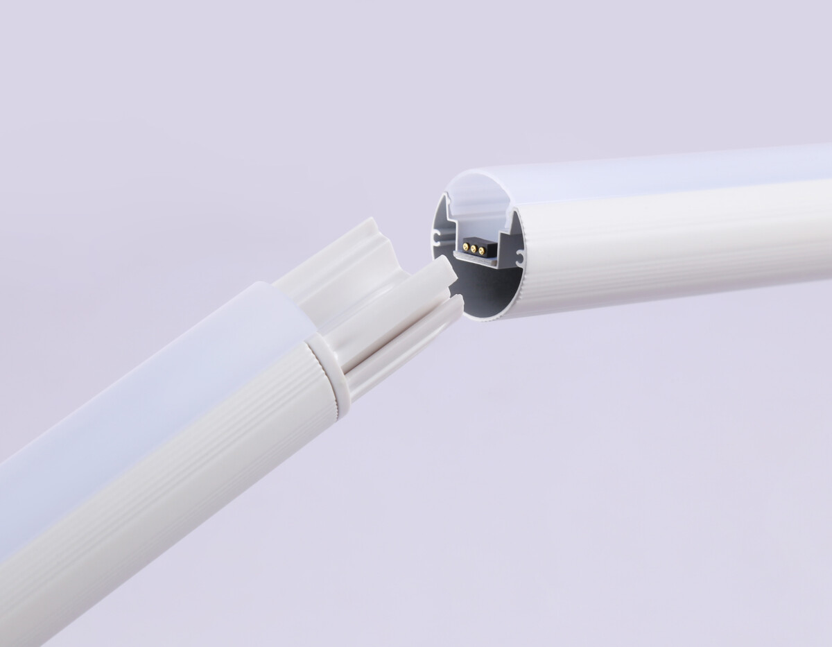 в наличии FL8025 WH белый LED 20W RGB D32*1650 (ПДУ РАДИО 2.4G) - купить в интернет-магазине Светильники Торг