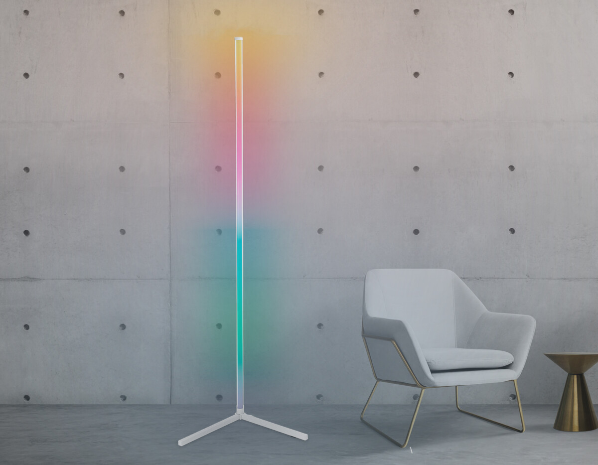 в наличии FL8025 WH белый LED 20W RGB D32*1650 (ПДУ РАДИО 2.4G) - купить в интернет-магазине Светильники Торг