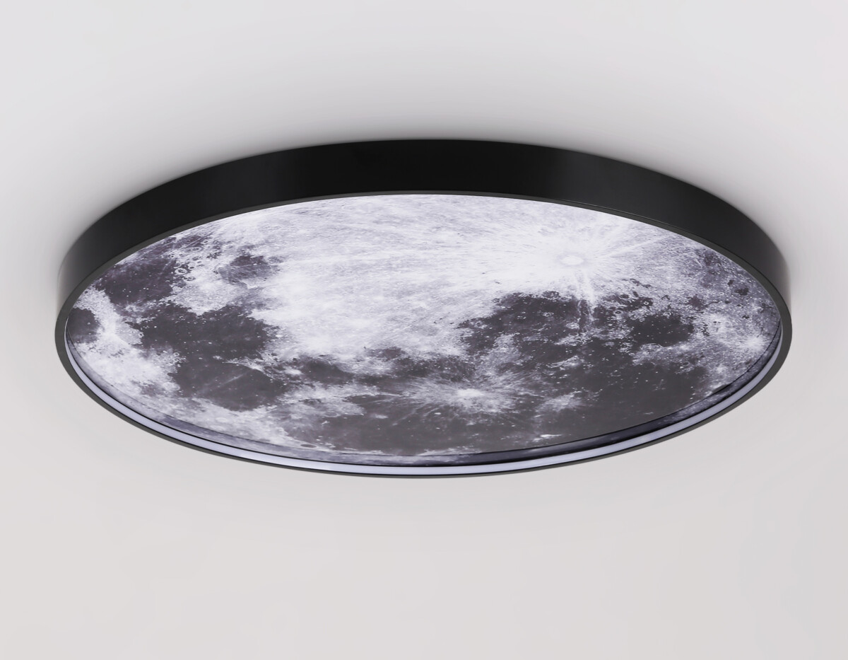 в наличии FW11114 BK черный 38W LED 3000-6400K D600*38 - купить в интернет-магазине Светильники Торг