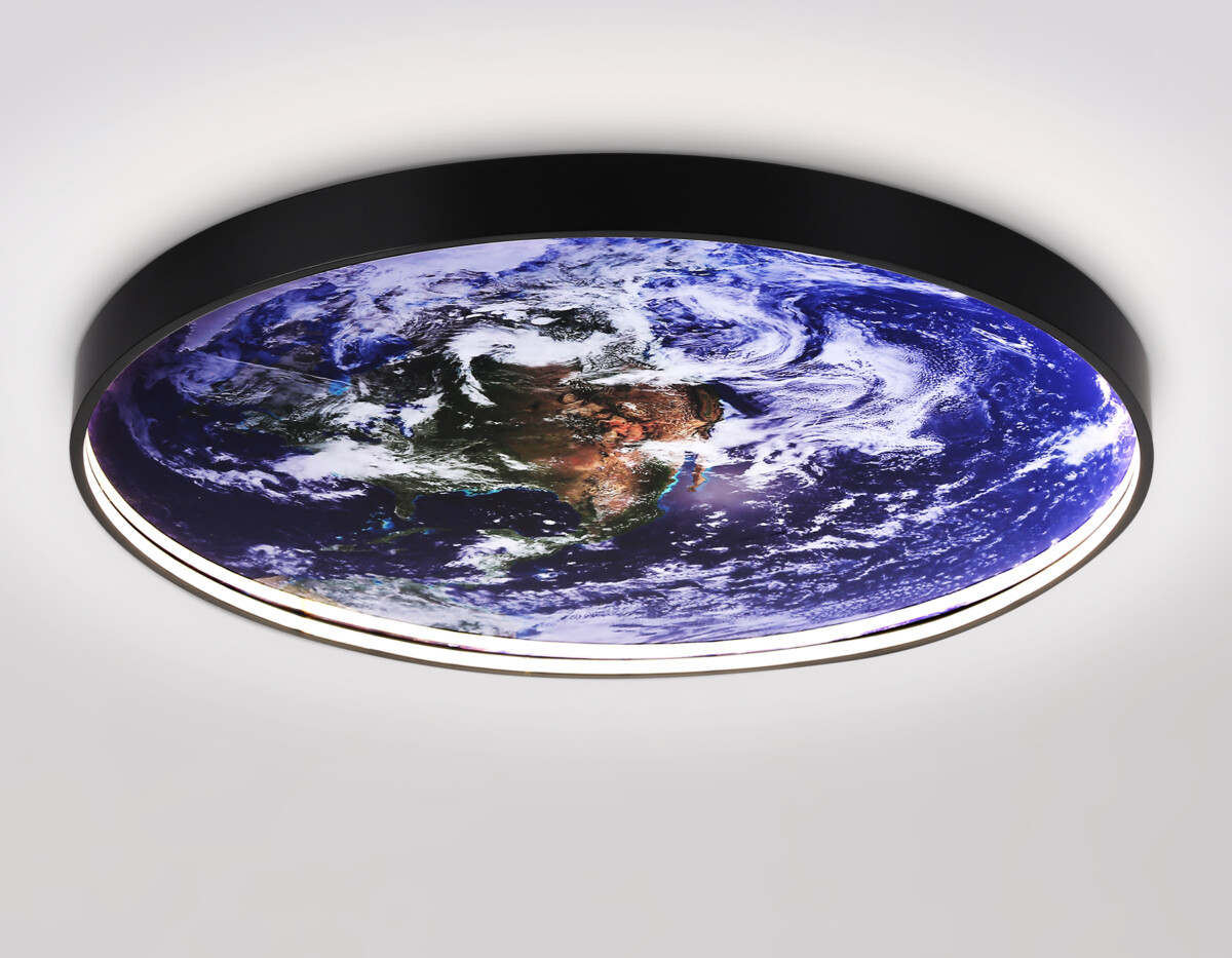 в наличии FW11135 BK черный 38W LED 3000-6400K D600*38 - купить в интернет-магазине Светильники Торг