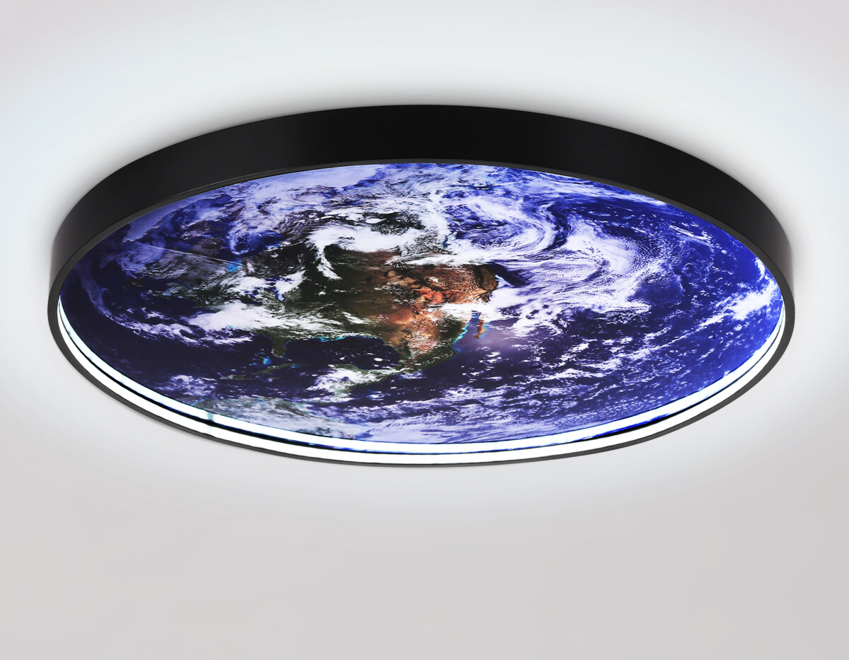 в наличии FW11135 BK черный 38W LED 3000-6400K D600*38 - купить в интернет-магазине Светильники Торг