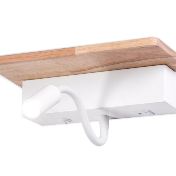 FW290 WH/LW белый/светлое дерево LED 4200K+3000K 4W+1W 265*110*130