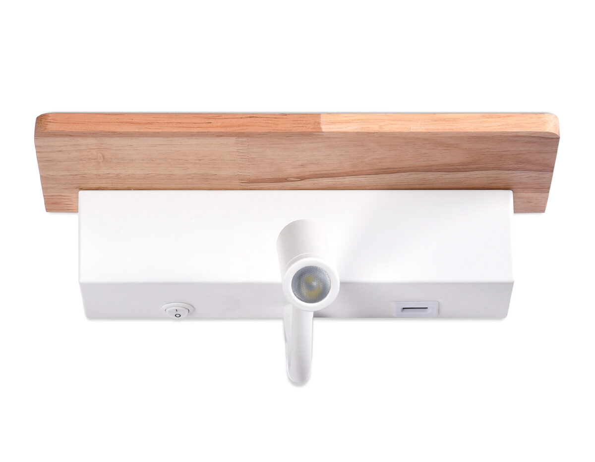 FW290 WH/LW белый/светлое дерево LED 4200K+3000K 4W+1W 265*110*130 — изображение 5