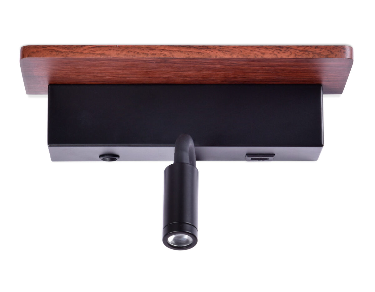 FW291 BK/DW черный/темное дерево LED 4200K+3000K 6W+1W 265*110*130 — изображение 5