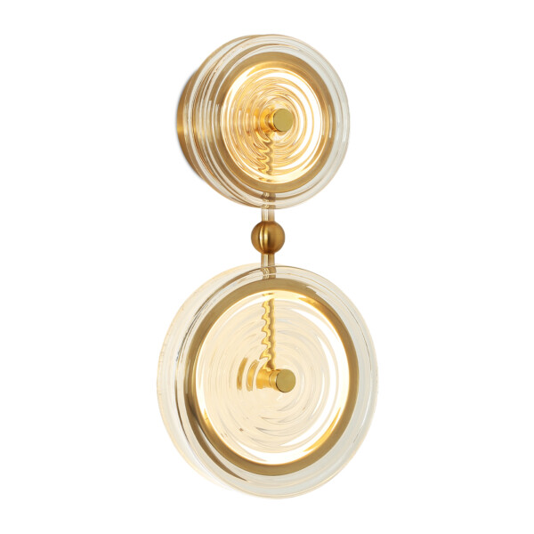 в наличии LH31118/2 BS/CL латунь/прозрачный 15W 3000K 200*90*390 - купить в интернет-магазине Светильники Торг