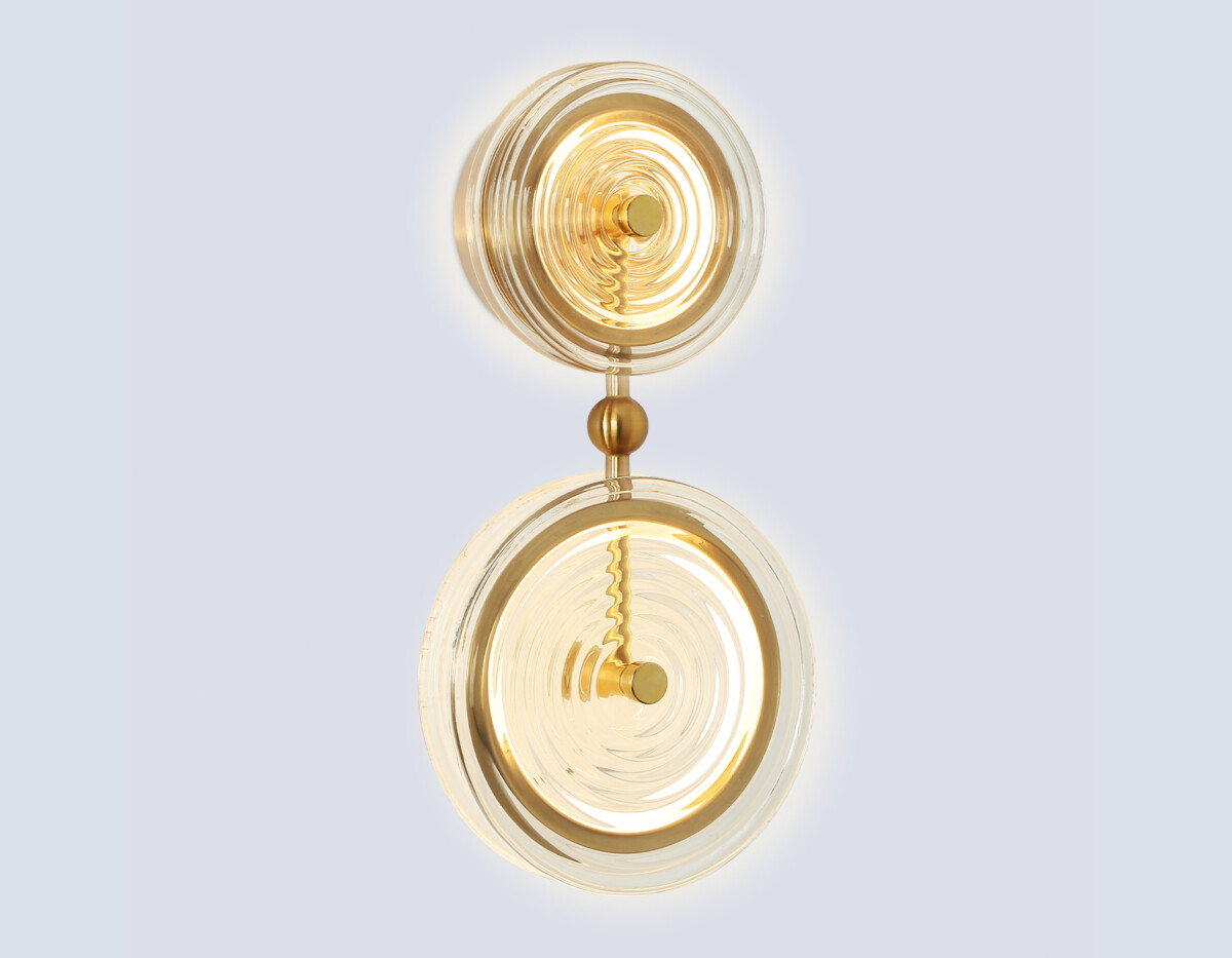 в наличии LH31118/2 BS/CL латунь/прозрачный 15W 3000K 200*90*390 - купить в интернет-магазине Светильники Торг