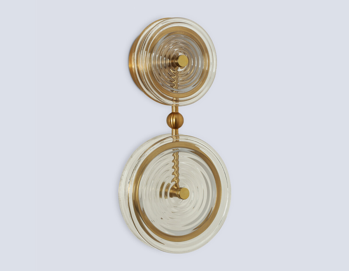 в наличии LH31118/2 BS/CL латунь/прозрачный 15W 3000K 200*90*390 - купить в интернет-магазине Светильники Торг