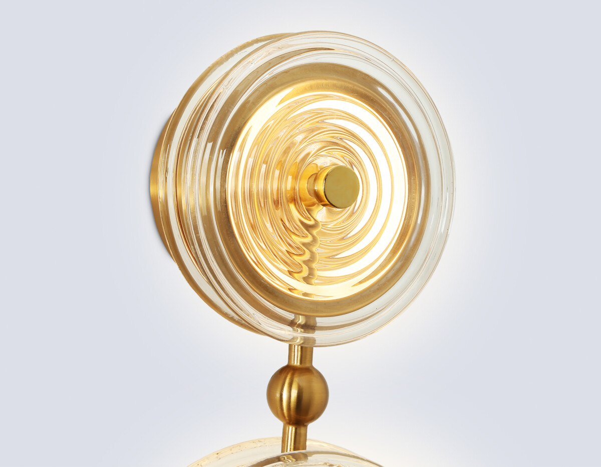 в наличии LH31118/2 BS/CL латунь/прозрачный 15W 3000K 200*90*390 - купить в интернет-магазине Светильники Торг