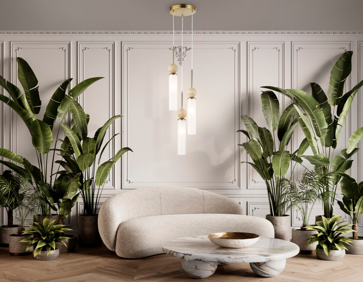 в наличии LH53257/3 BS/FR латунь/белый матовый E14*3 max 40W D230*1000 - купить в интернет-магазине Светильники Торг