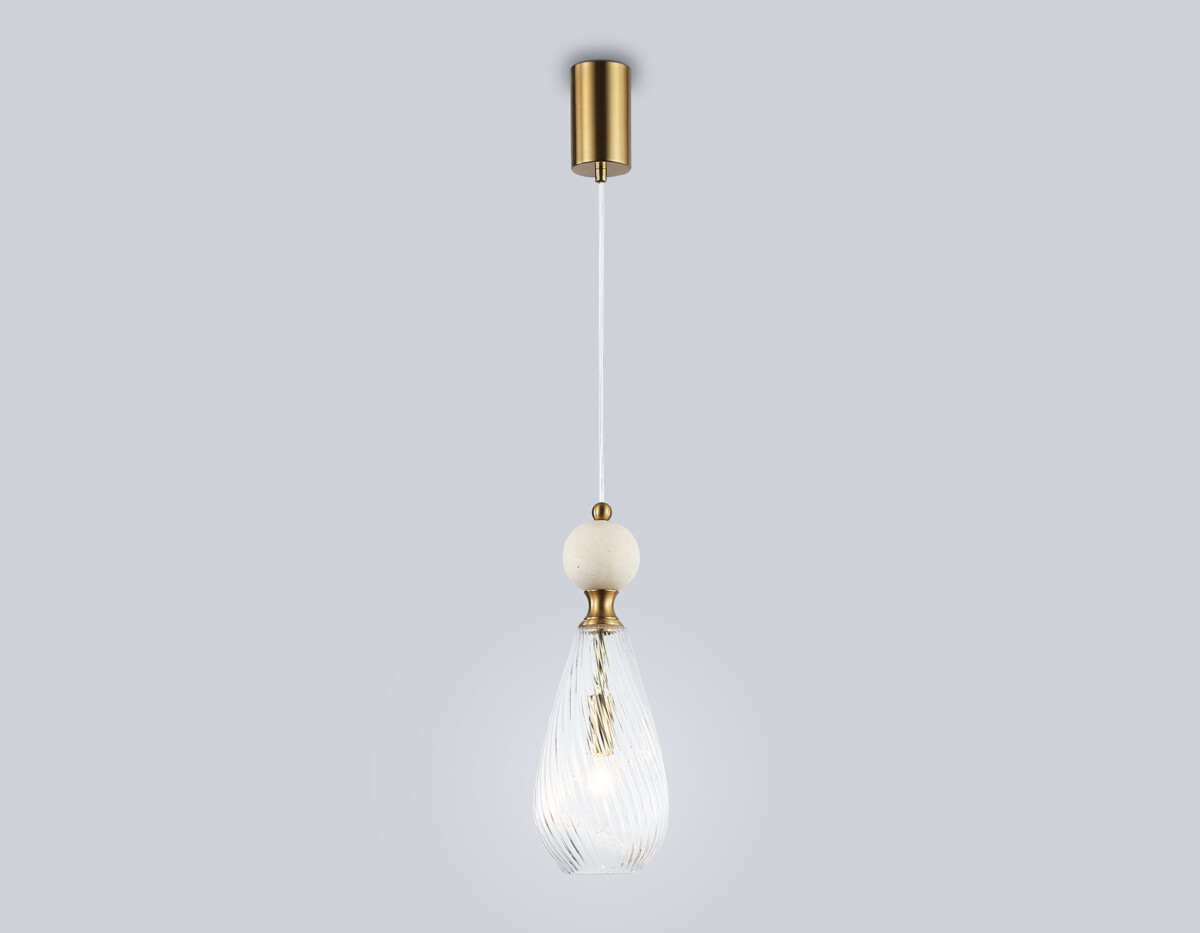 в наличии LH53283 BS/CL латунь/прозрачный E14 max 40W D125*1900 - купить в интернет-магазине Светильники Торг