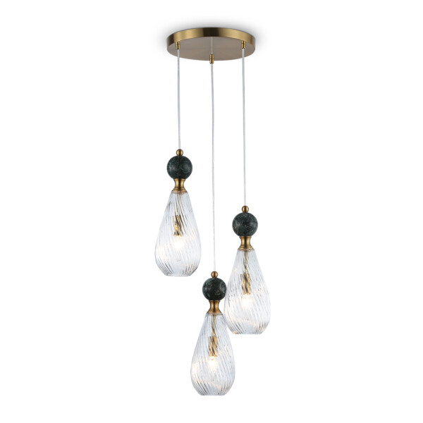 в наличии LH53290/3 BS/CL латунь/прозрачный E14*3 max 40W D335*2150 - купить в интернет-магазине Светильники Торг