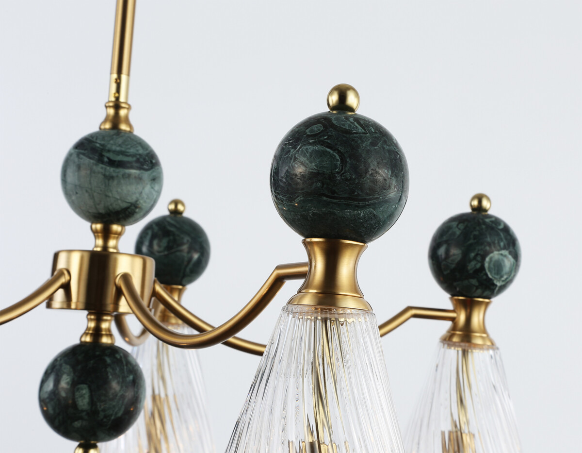 в наличии LH53292/5 BS/CL латунь/прозрачный E14*5 max 40W D675*900 - купить в интернет-магазине Светильники Торг