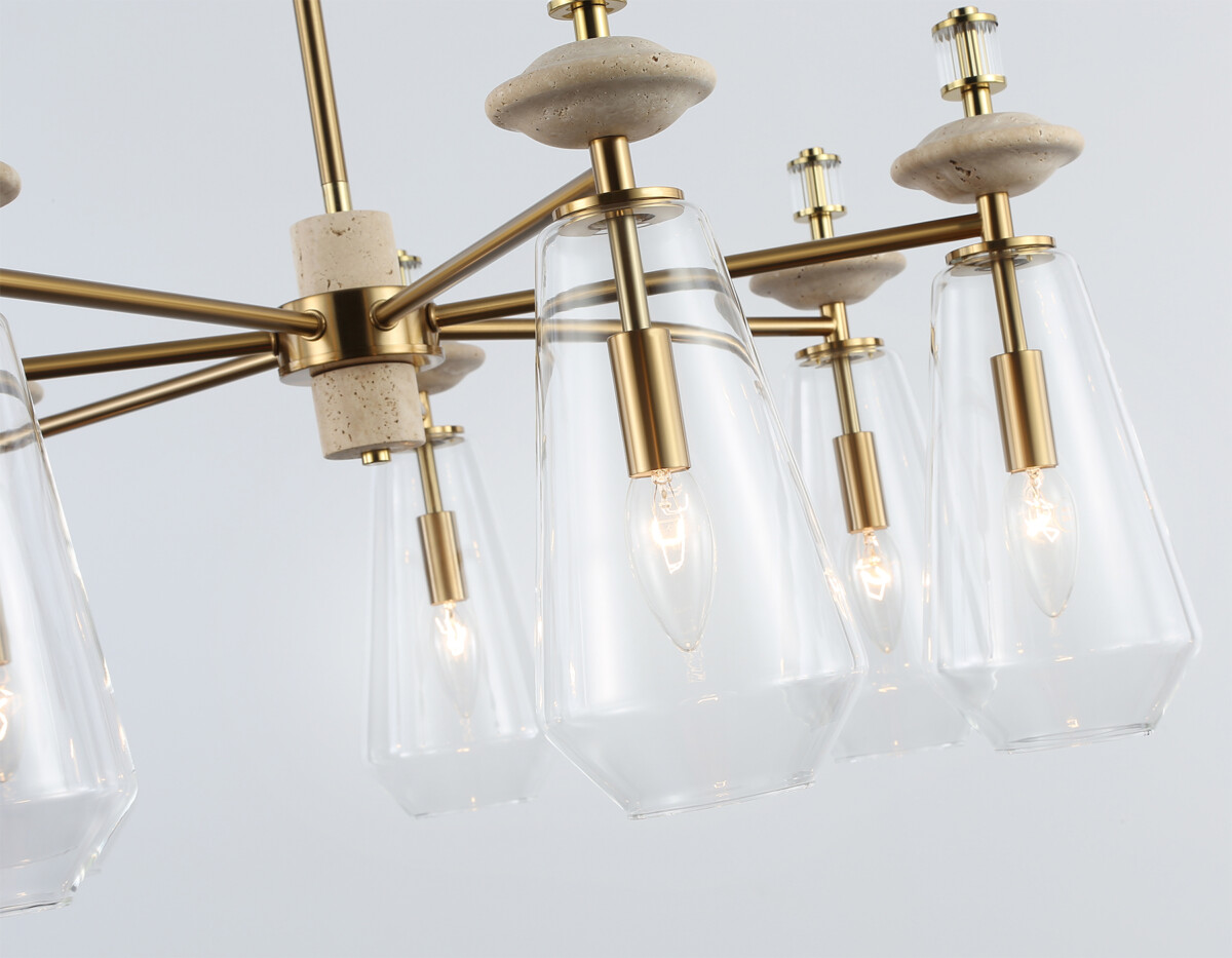 в наличии LH53306/7 BS/CL латунь/прозрачный E14*7 max 40W D770*925 - купить в интернет-магазине Светильники Торг