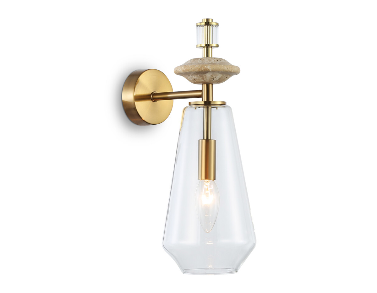 в наличии LH53307 BS/CL латунь/прозрачный E14 max 40W 190*130*350 - купить в интернет-магазине Светильники Торг