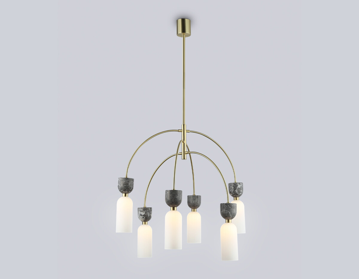 в наличии LH53333/6 GD/WH золото/белый G9*6 max 25W D680*1290 - купить в интернет-магазине Светильники Торг