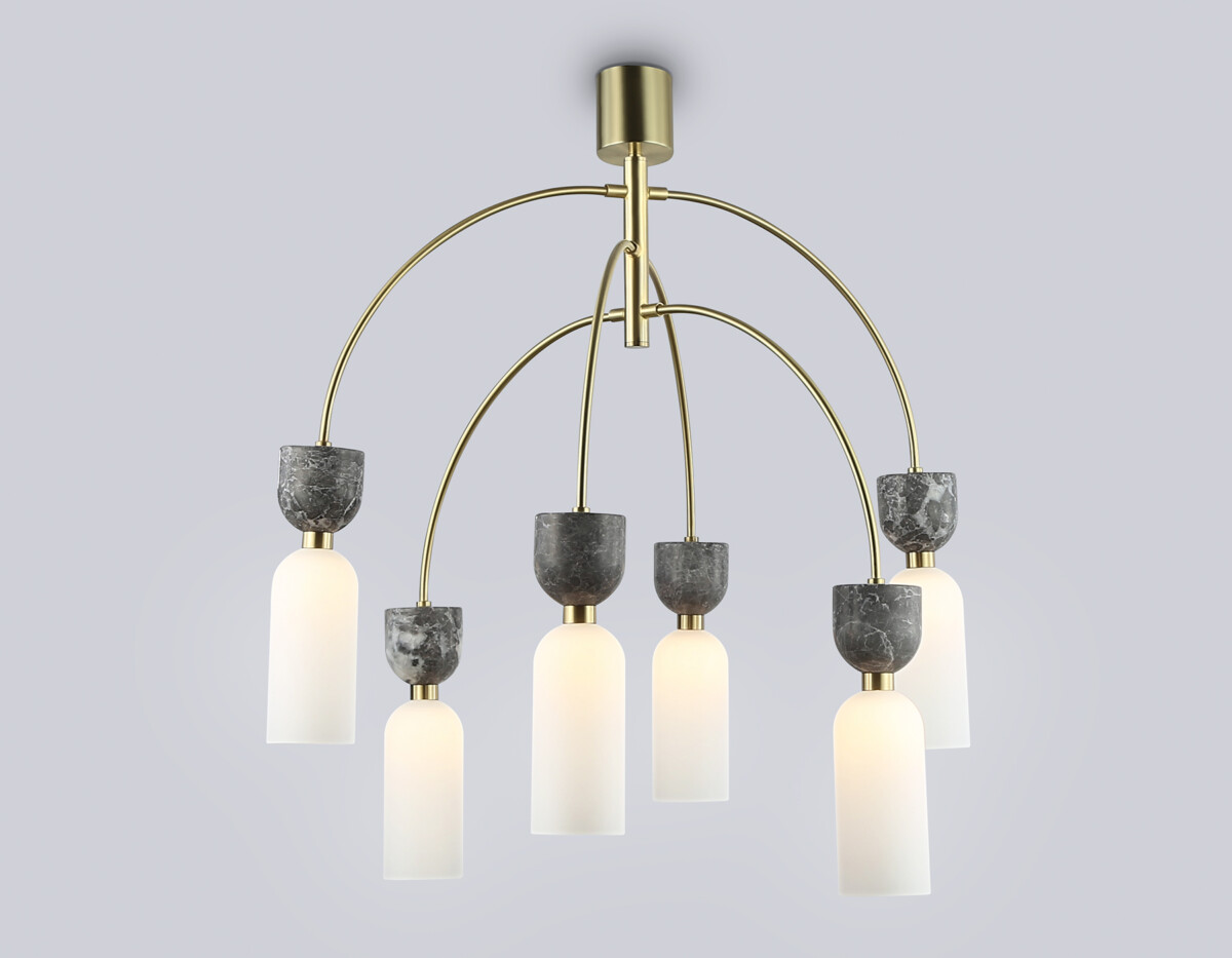 в наличии LH53333/6 GD/WH золото/белый G9*6 max 25W D680*1290 - купить в интернет-магазине Светильники Торг