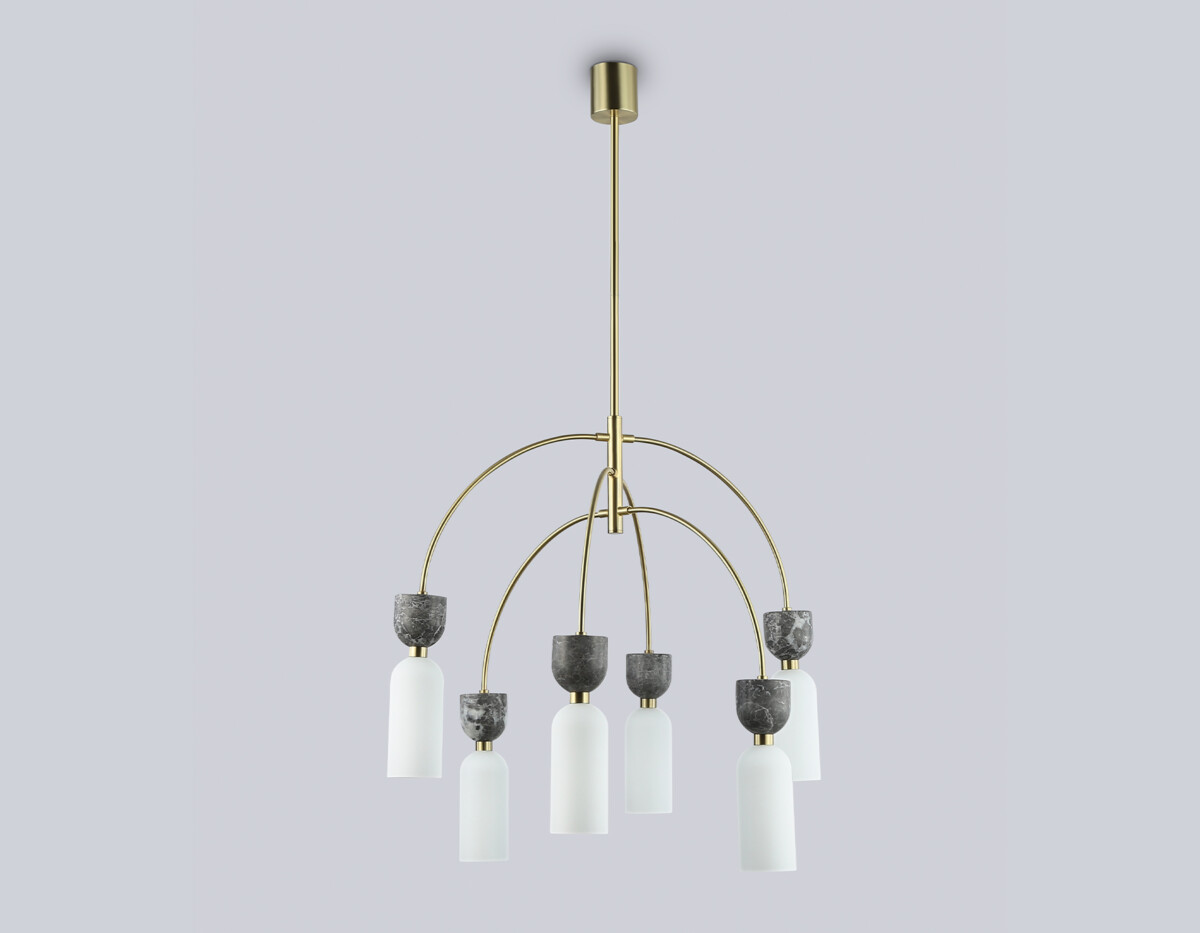 в наличии LH53333/6 GD/WH золото/белый G9*6 max 25W D680*1290 - купить в интернет-магазине Светильники Торг