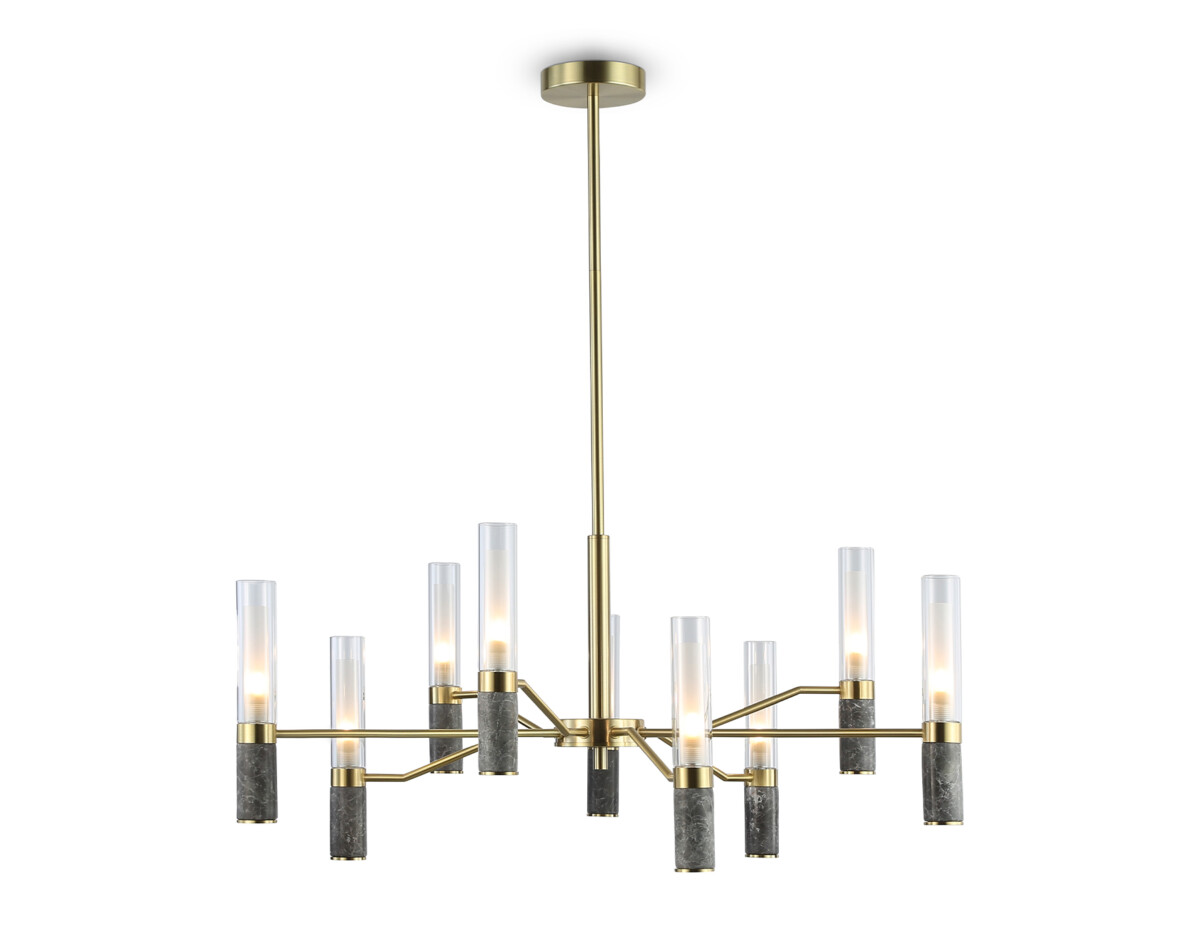 в наличии LH53355/9 GD/CL/WH золото/прозрачный/белый G9*9 max 40W D850*890 - купить в интернет-магазине Светильники Торг