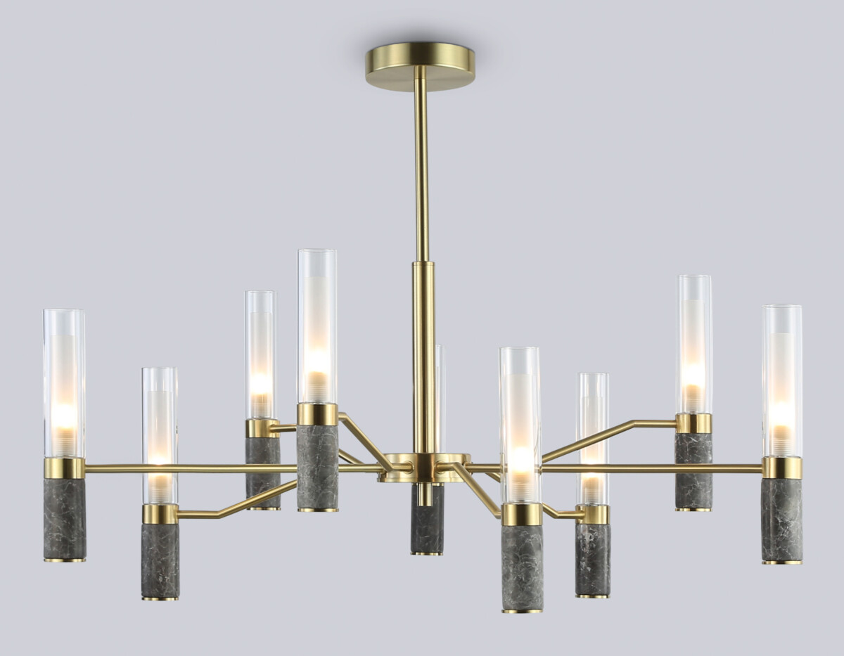 в наличии LH53355/9 GD/CL/WH золото/прозрачный/белый G9*9 max 40W D850*890 - купить в интернет-магазине Светильники Торг