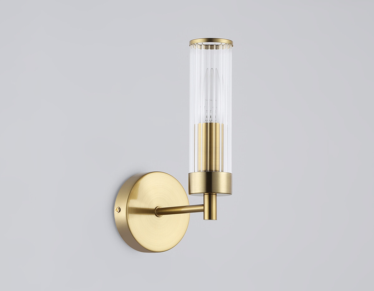 в наличии LH55164 BS/CL латунь/прозрачный E14 max 40W 155*100*245 - купить в интернет-магазине Светильники Торг