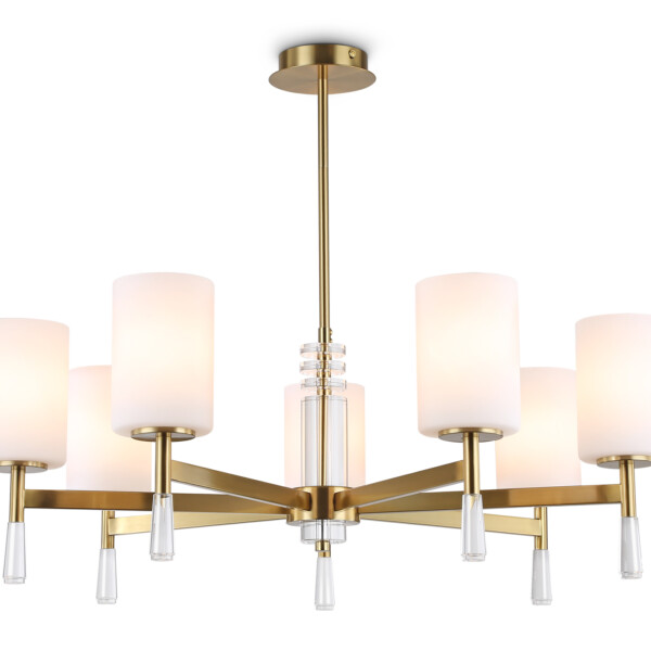 в наличии LH56263/7 BS/FR латунь/белый матовый E27/7 max 60W D750*590 - купить в интернет-магазине Светильники Торг