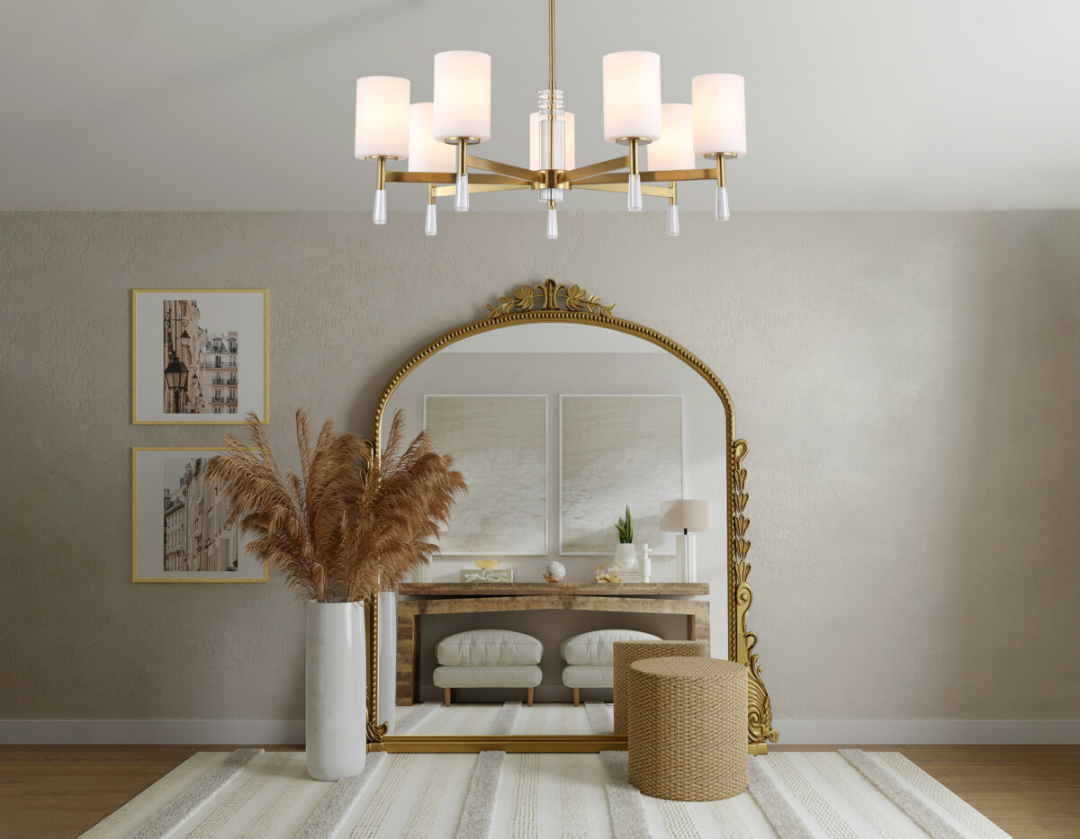 в наличии LH56263/7 BS/FR латунь/белый матовый E27/7 max 60W D750*590 - купить в интернет-магазине Светильники Торг