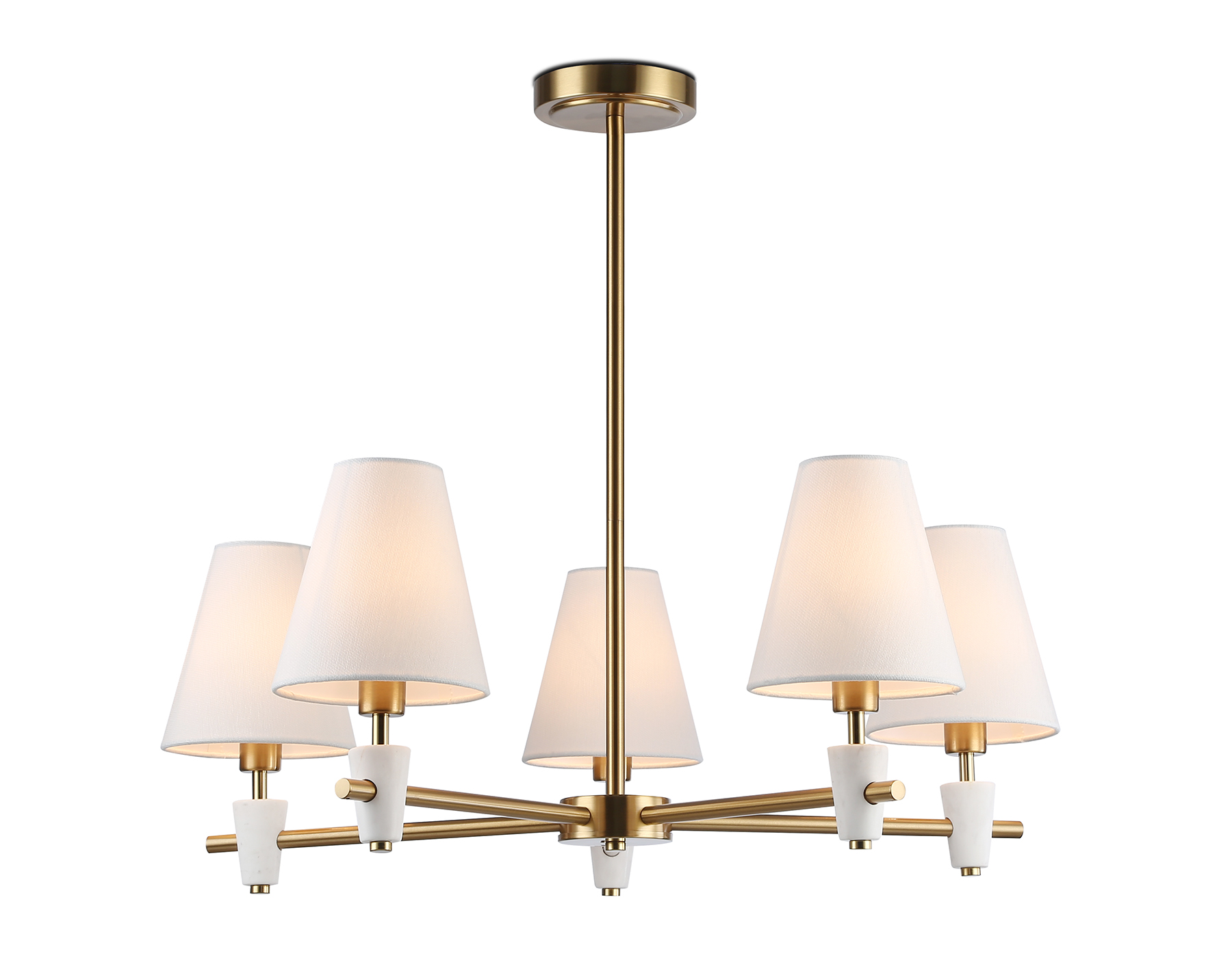 в наличии LH75044/5 BS/WH латунь/белый E14*5 max 40W D700*580 - купить в интернет-магазине Светильники Торг