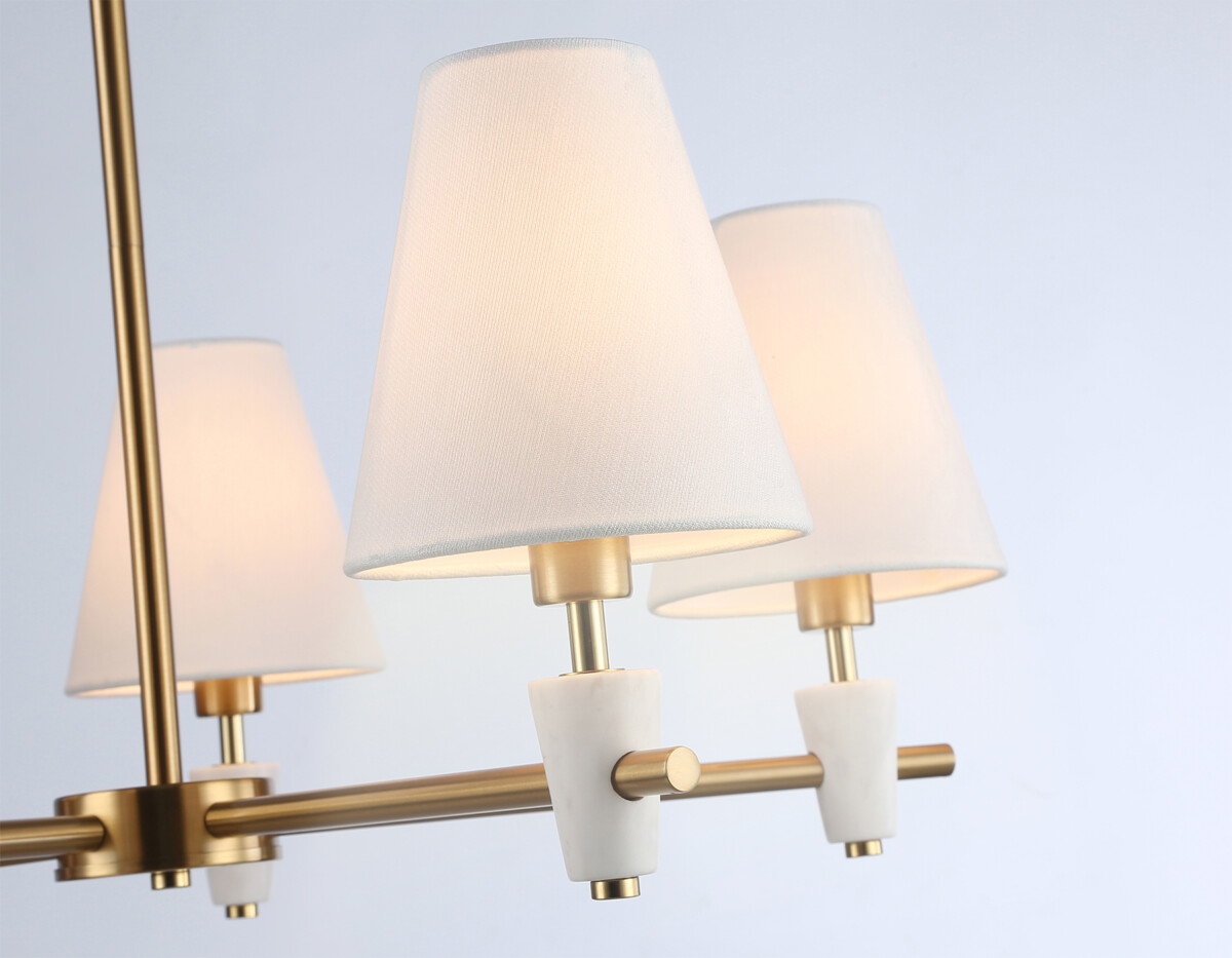 в наличии LH75044/5 BS/WH латунь/белый E14*5 max 40W D700*580 - купить в интернет-магазине Светильники Торг