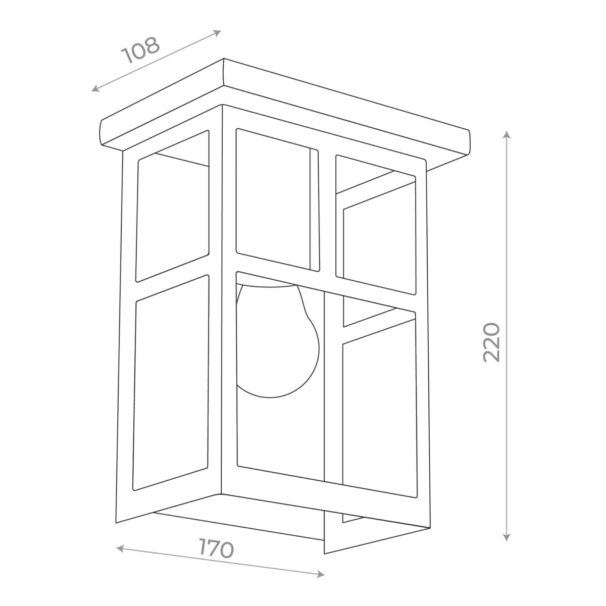в наличии SL079.401.01 Светильник уличный настенный ST-Luce Темный кофе/Прозрачное кракелированное стекло E27 GLAZGO - купить в интернет-магазине Светильники Торг