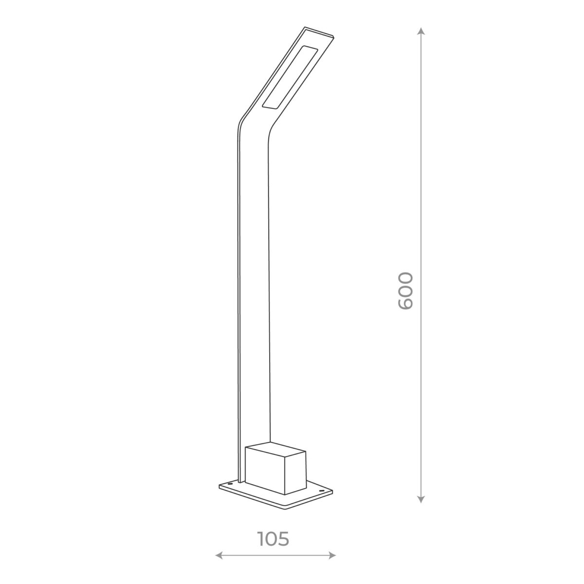 SL094.405.01 Светильник уличный наземный ST-Luce Черный/Черный LED 1*6W 4000K ANSA — изображение 4