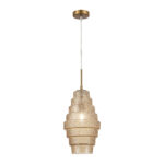 SL1001.203.01 Подвес ST-Luce Латунь/Коньячный E27 1*40W РЕКСИТ