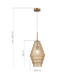 SL1001.203.01 Подвес ST-Luce Латунь/Коньячный E27 1*40W РЕКСИТ — изображение 4