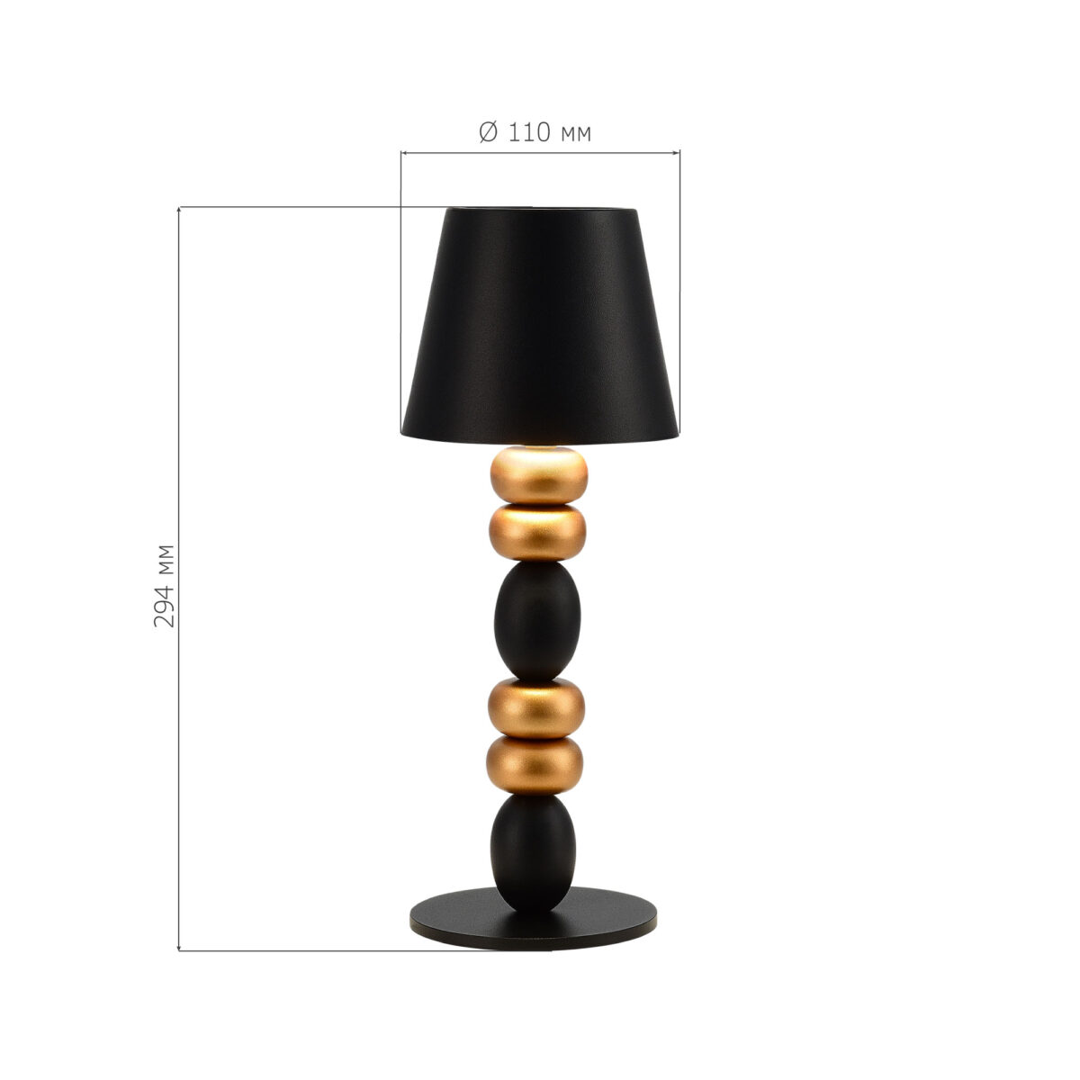 SL1011.414.01 Прикроватная лампа ST-Luce Черный, Золотистый/Черный LED 1*3W 3000-6000K БИЗЕ — изображение 7