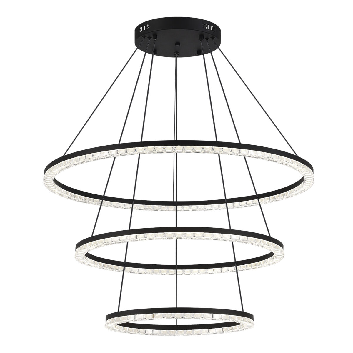 SL1018.403.03_01W SL1018.403.03 Светильник подвесной ST-Luce черный/прозрачный LED 1*130W 4000K ЭВКЛИДИК — изображение 1