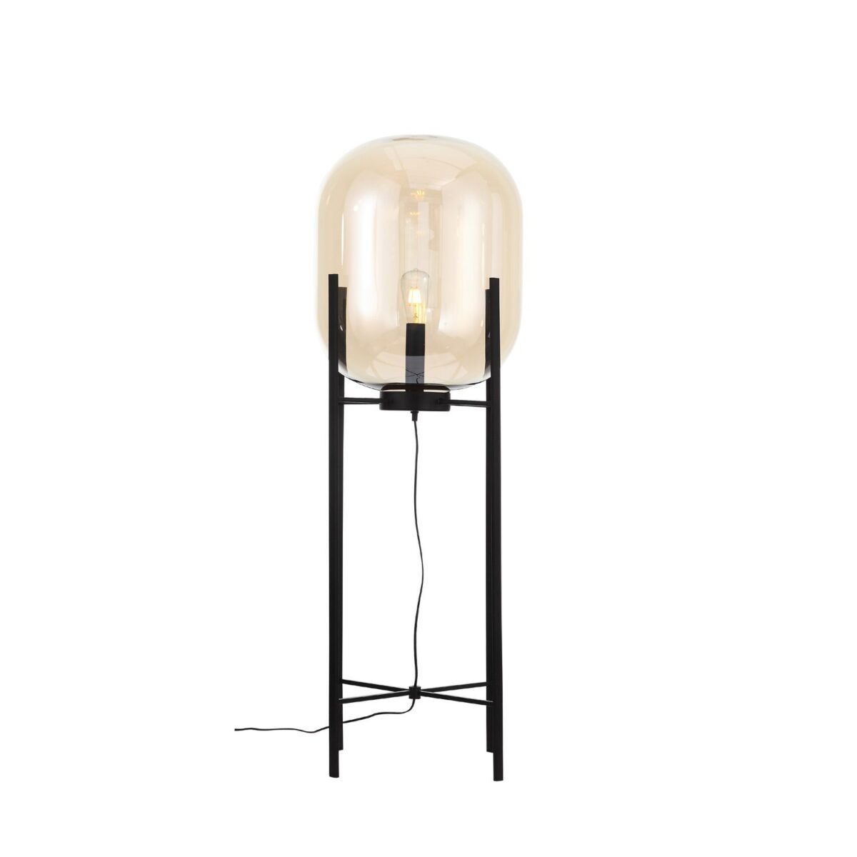 SL1050.525.01 Торшер ST-Luce Черный/Коньячный E27 1*40W (из 2-х коробок) БУРАСКА — изображение 2