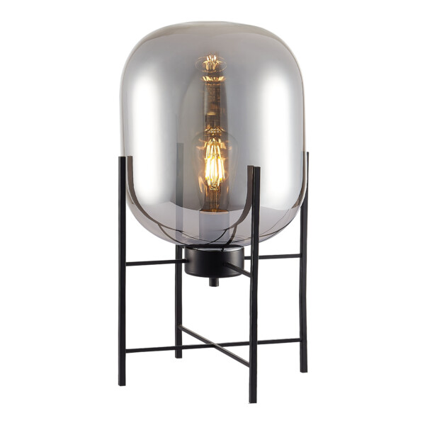 в наличии SL1050.704.01 Прикроватная лампа ST-Luce Черный/Дымчатый E27 1*40W БУРАСКА - купить в интернет-магазине Светильники Торг