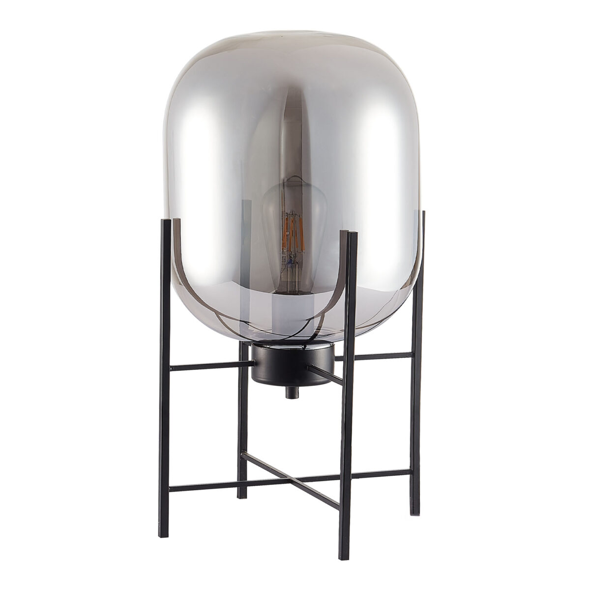 SL1050.704.01 Прикроватная лампа ST-Luce Черный/Дымчатый E27 1*40W БУРАСКА — изображение 2