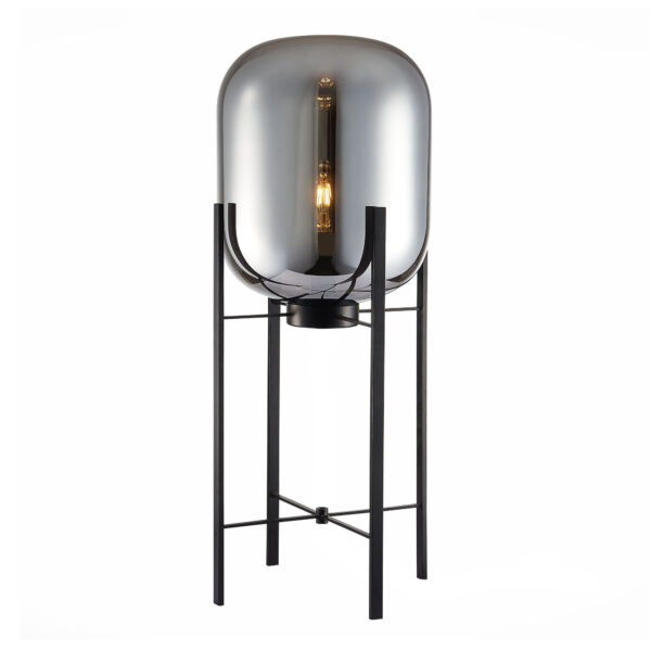 SL1050.715.01 Торшер ST-Luce Черный/Дымчатый E27 1*40W БУРАСКА