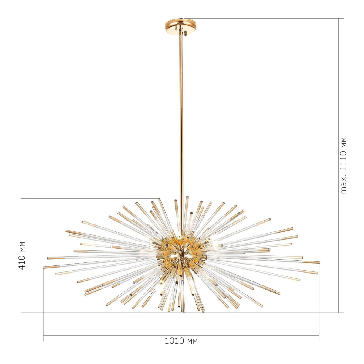 SL1097.203.09 Светильник подвесной ST-Luce Французское золото G9 9*5W КАЛЛИО — изображение 2