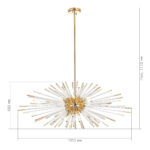 SL1097.203.09 Светильник подвесной ST-Luce Французское золото G9 9*5W КАЛЛИО — изображение 2