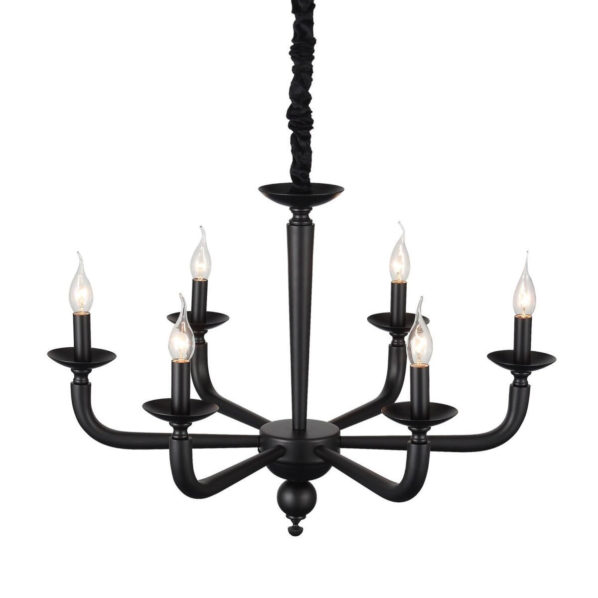 SL1114.403.06 Люстра подвесная ST-Luce Черный E14 6*40W ФОРТЕЗА — изображение 3