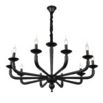 SL1114.403.10 Люстра подвесная ST-Luce Черный E14 10*40W ФОРТЕЗА — изображение 2