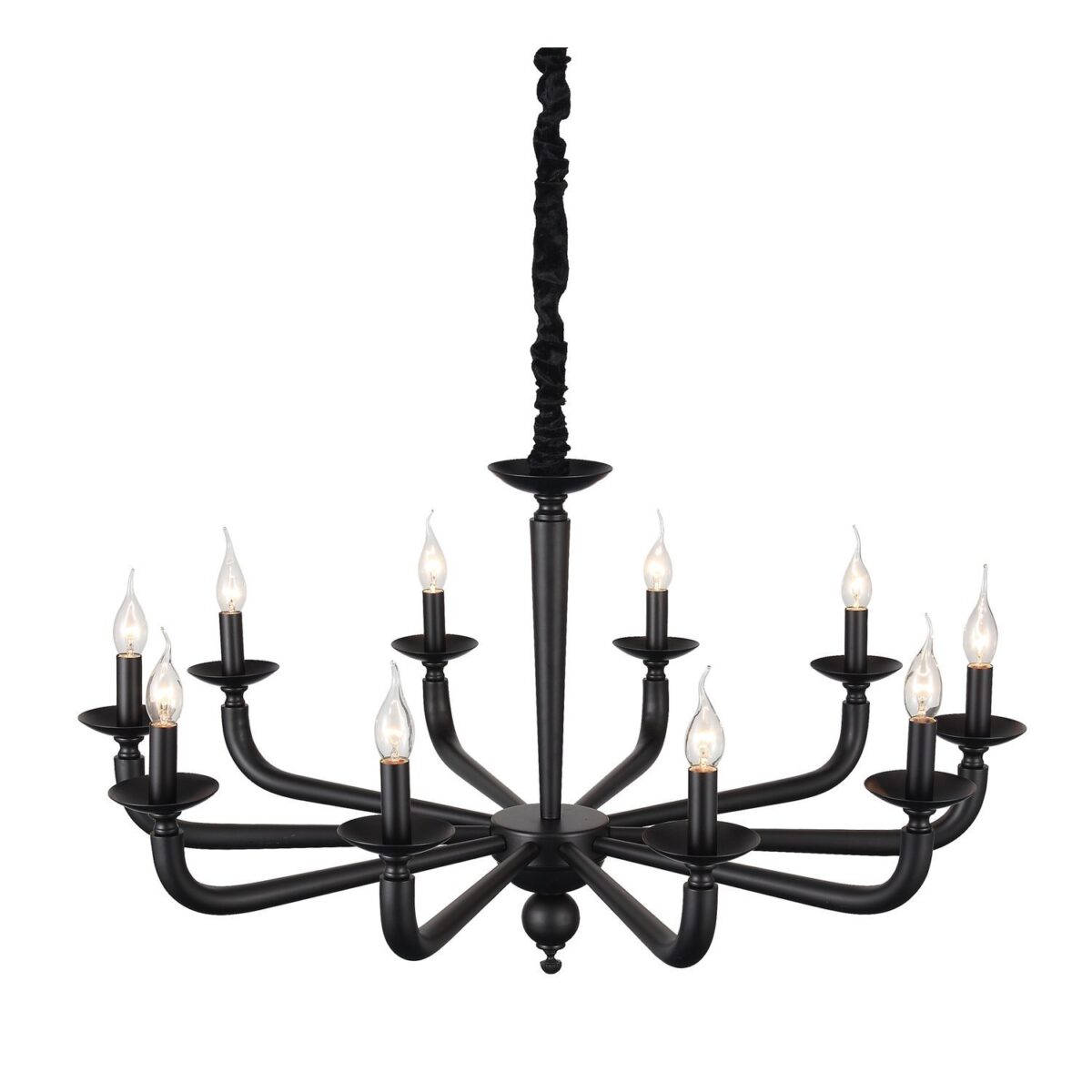 SL1114.403.10 Люстра подвесная ST-Luce Черный E14 10*40W ФОРТЕЗА — изображение 4