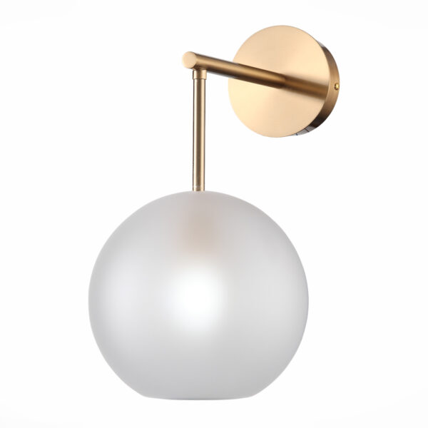 SL1133.501.01 Бра ST-Luce Латунь/Белый E27 1*40W БОПОНИЯ