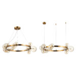 SL1165.303.15 Светильник подвесной ST-Luce Бронза/Коньячный G4 15*5W НЕКТОН — изображение 2