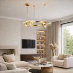 SL1165.303.15 Светильник подвесной ST-Luce Бронза/Коньячный G4 15*5W НЕКТОН — изображение 5