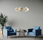 SL1165.303.15 Светильник подвесной ST-Luce Бронза/Коньячный G4 15*5W НЕКТОН — изображение 6