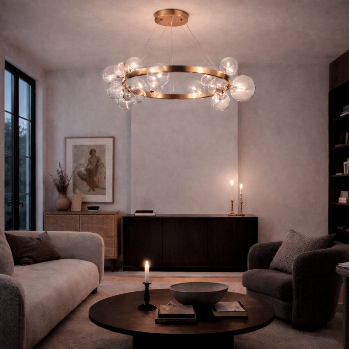 SL1165.303.15 Светильник подвесной ST-Luce Бронза/Коньячный G4 15*5W НЕКТОН — изображение 7