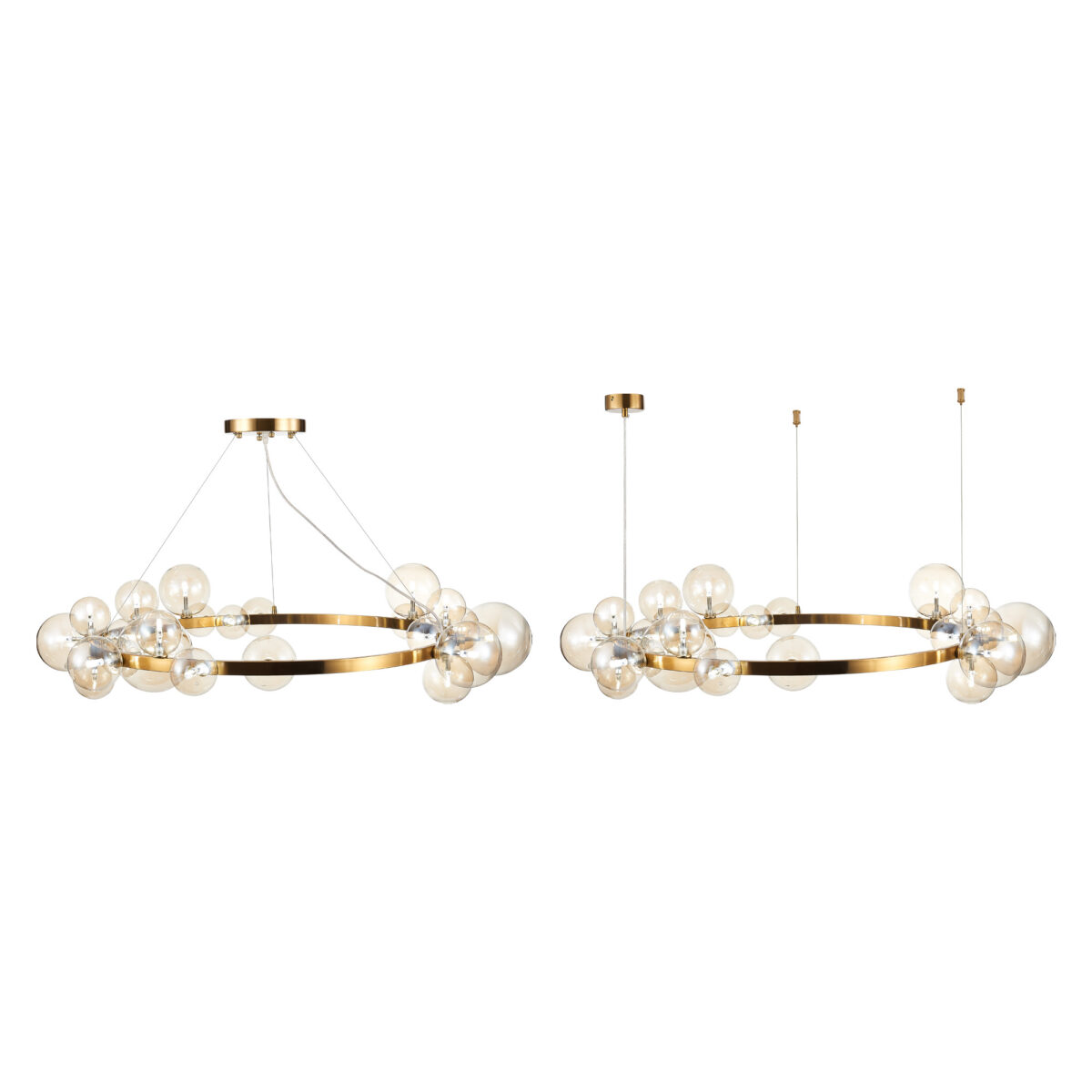 SL1165.303.24 Светильник подвесной ST-Luce Бронза/Коньячный G4 24*5W НЕКТОН — изображение 3